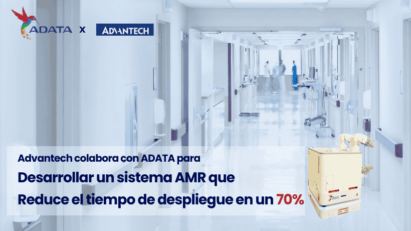 Advantech colabora con ADATA para desarrollar un sistema AMR que reduce el tiempo de despliegue en un 70%